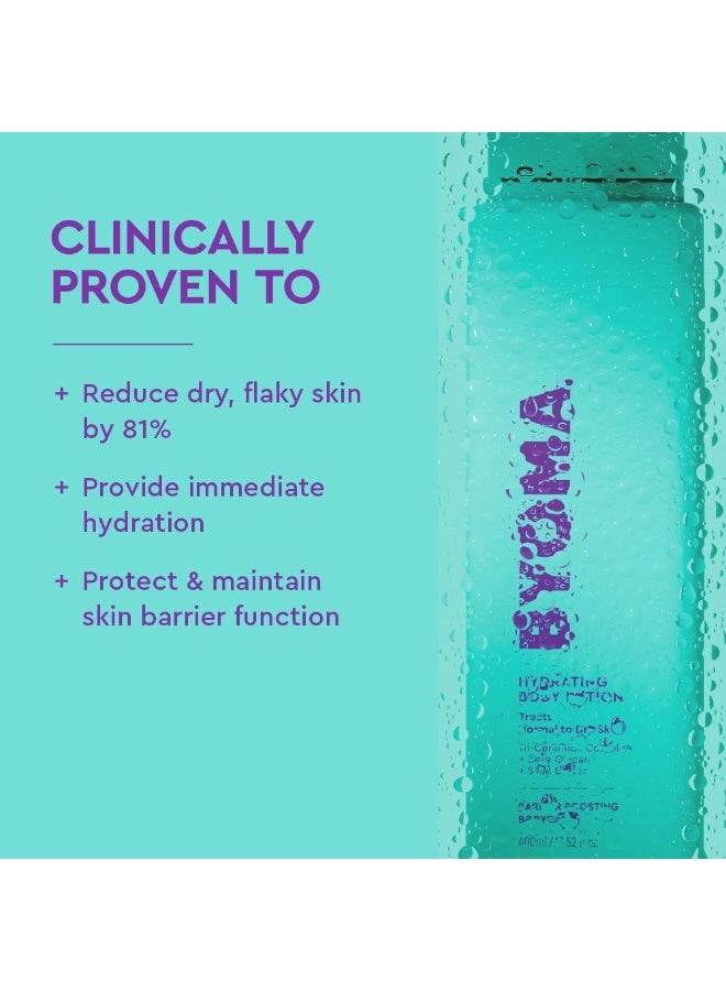 BYOMA Hydrating Body Lotion (400ml) For Normal to Dry Skin - Creamy Body Moisturiser with Tri-Ceramide Complex, Nourishes, Hydrates and Protects Skin Barrier, Vegan - Image 2